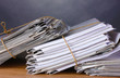 many folders and on gray background many folders and on gray background