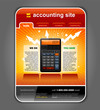 Finance Accounting Internet Web Site Page Template vector