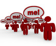 Many People Shouting Me to Stand Out in a Crowd