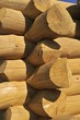Wood constructed wall of an rural old style cabin