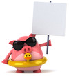 Cochon en vacances