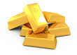 3d gold bars and coins