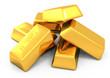 3d gold bars and coins 3d gold bars and coins