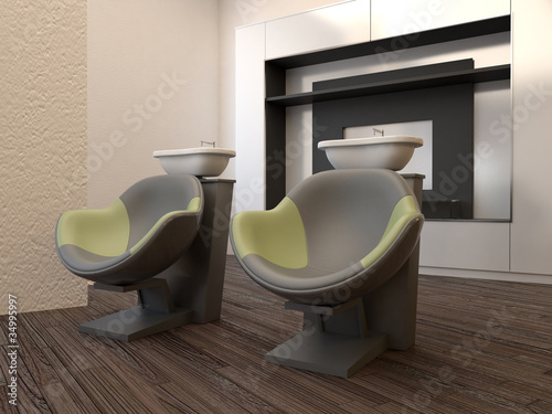 Illustration: Professional beauty salon interior Professional beauty salon interior