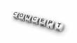 Crossword fromblocks. 3d conceptual video