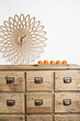 Clock and mandarins
