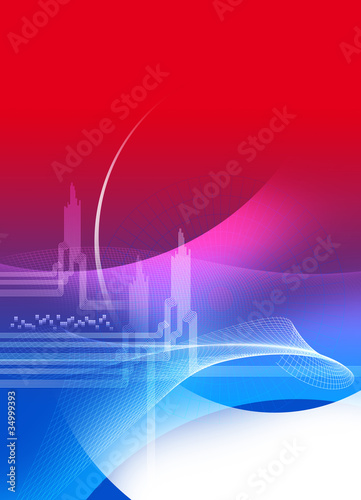 Illustration: red blue template red blue template