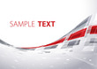 Grey and red tech template. Vector