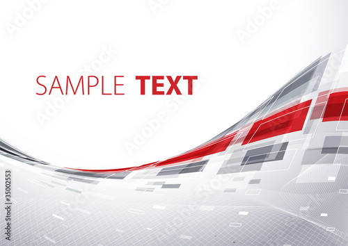 Vector: Grey and red tech template. Vector Grey and red tech template. Vector