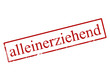 stempel button alleinerziehend