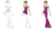 Illustration: Fashion dress tracksuit Fashion dress tracksuit