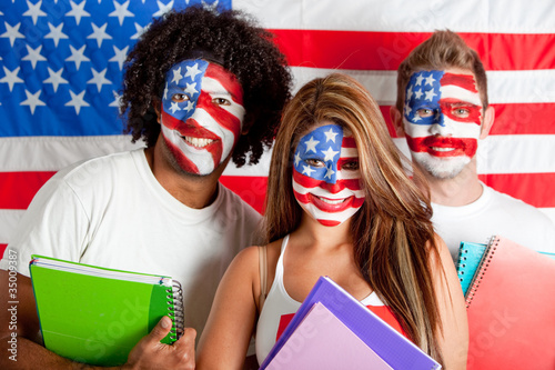 Foto: Group of American students Group of American students