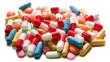 multitude de medicaments sur fond blanc multitude de medicaments sur fond blanc