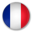 Badge with flag of france Badge with flag of france