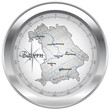 Bayern Kompass chrom in SVG