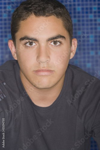 Photo: Serious Hispanic teenage boy Serious Hispanic teenage boy