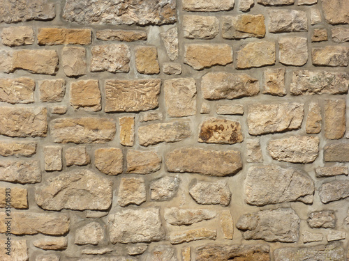 Photo: Gelbe Sandsteinmauer Gelbe Sandsteinmauer