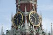 Clock on Kremlin in Moscow