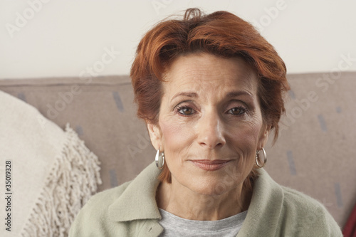Photo: Serious Caucasian woman Serious Caucasian woman