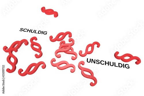 Illustration: Schuldfrage Schuldfrage