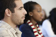 Students listening in classroom