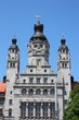 detail neues rathaus in leipzig