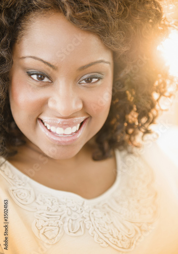 Photo: Smiling African American woman Smiling African American woman