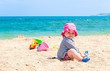 child playing on the beach child playing on the beach