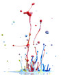 multicolored paint splash