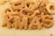 Foto: christmas cookies with letter biscuits christmas cookies with letter biscuits