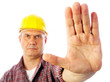 forbidding gesture stop