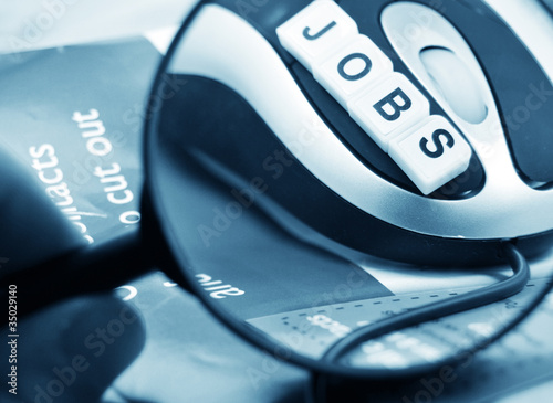 Photo: Searching for a job Searching for a job