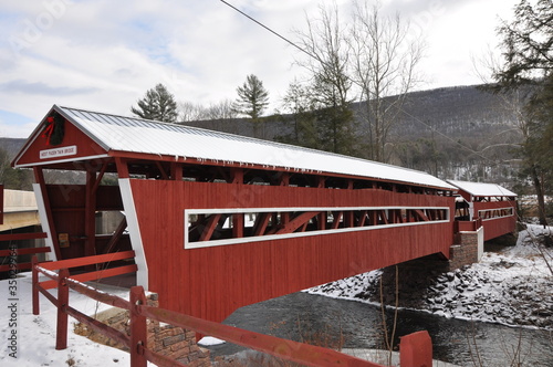 Photo: Twin Covered Bridges Twin Covered Bridges