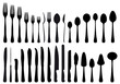cutlery set, vector