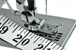 Macro shot of a sewing machine
