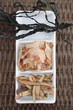 Shaved fish and seaweed on platter