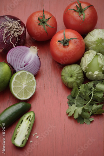 Photo: Salsa ingredients Salsa ingredients