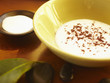 Bowl of ayurvedic facial mask
