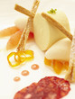 Close up of mousse and gelato