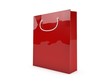 3d Tragetasche, Papiertüte rot / Shopping bag red