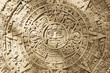 Foto: Close up of Aztec calendar stone carving Close up of Aztec calendar stone carving