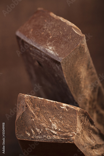 Photo: Close up of bars of chocolate Close up of bars of chocolate