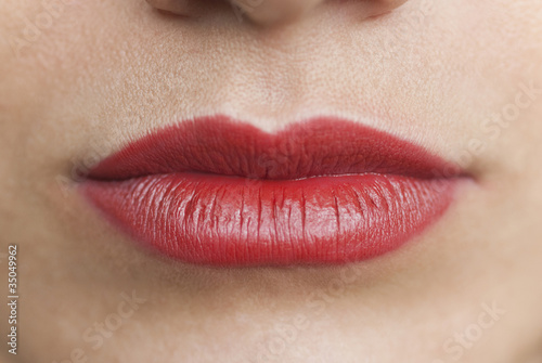 Photo: Close up of Caucasian woman's mouth Close up of Caucasian woman's mouth