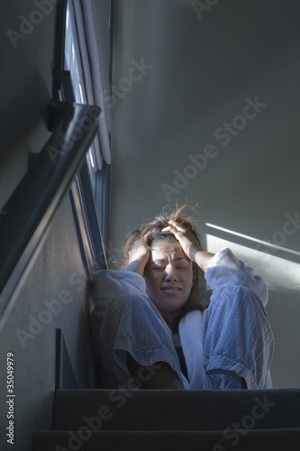 Photo: Sad African American woman Sad African American woman