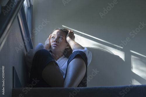 Photo: Sad African American woman Sad African American woman