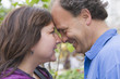 Chilean couple looking at one another