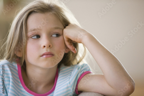 Photo: Serious Caucasian girl Serious Caucasian girl