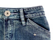Closeup girl jean pocket