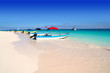boats in tropical beach  Caribbean summer