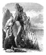 Capri, Italy, in the Tyrrhenian Sea. Natural rock arch or gaunt